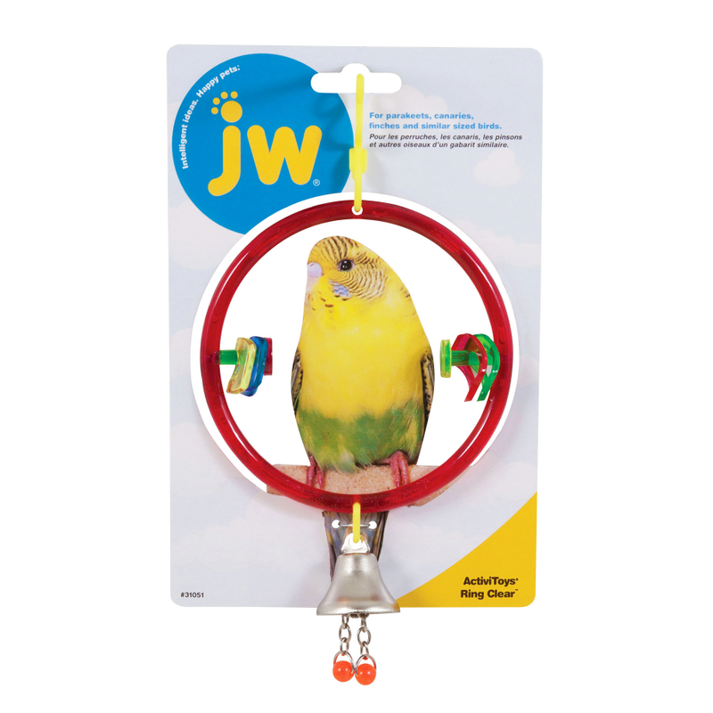 JW ActiviToy Ring Clear Bird Toy, Toys for birds, JW toys, Mirrors for birds, Pet Essentials Warehouse