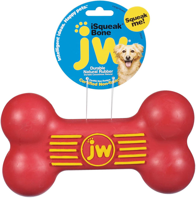 JW iSqueak Bone Dog Toy, Bone dog toy, Pet Essentials Warehouse