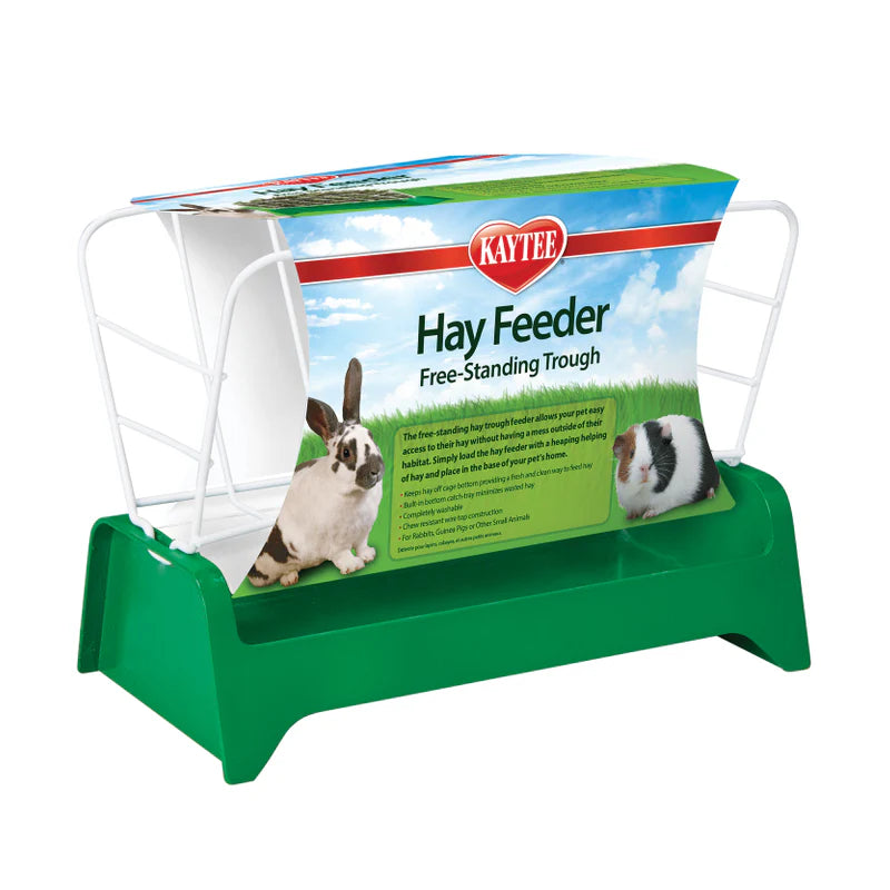 Kaytee Free Standing Hay Feeder, Hay feeder bin, small pet feeder for hay, Pet Essentials Warehouse