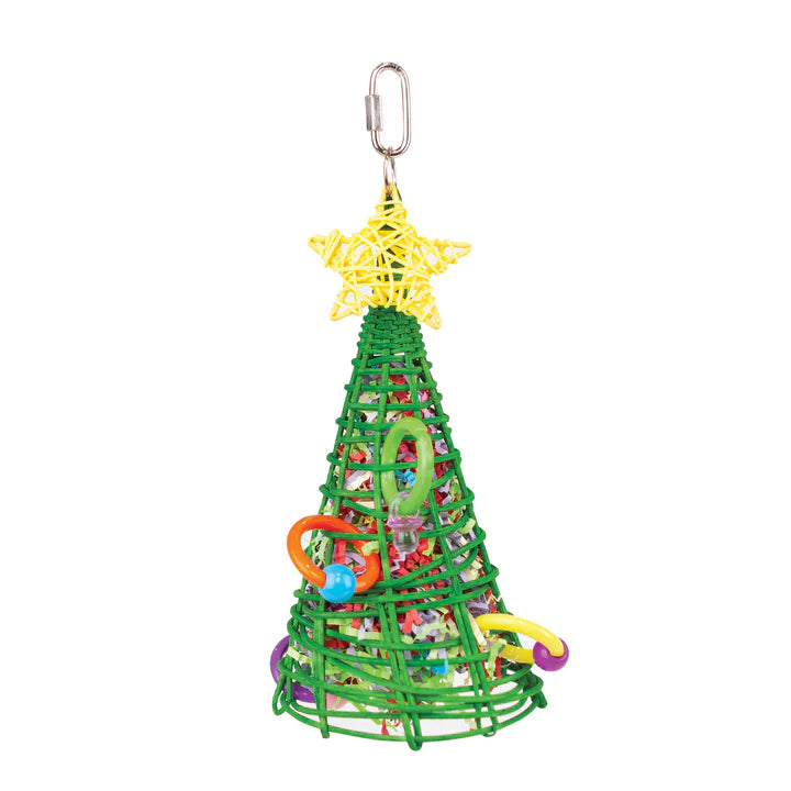 Kazoo Christmas Foraging Tree Bird Toy, Toys for birds, bird toys, Pet Essentials Warehouse