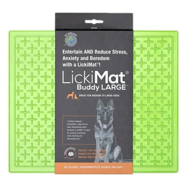 Lickimat Classic Buddy XL, Green lick mat, Lickimat for dogs, pet Essentials Warehouse