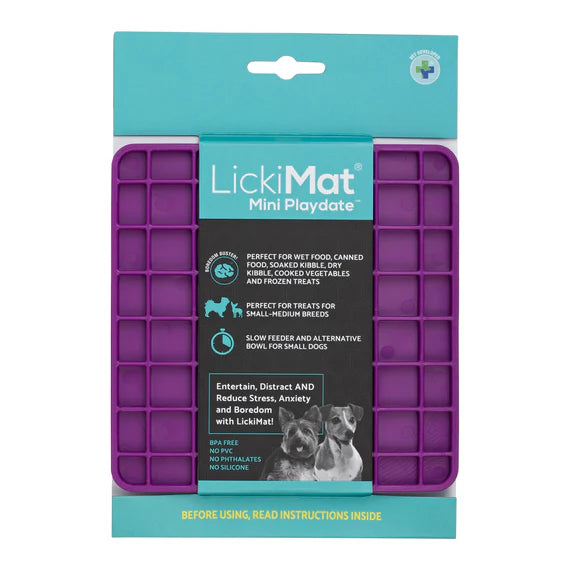 Lickimat Classic Mini Playdate, lickimat, Lick mats for dogs, pet Essentials Warehouse