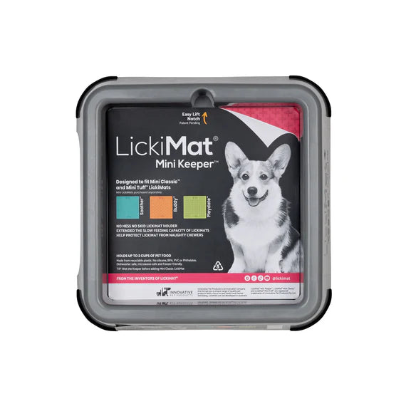 Lickimat Keeper Mini, Mini keeper for lickimats, Easy to lift out lickimats, pet Essentials Warehouse