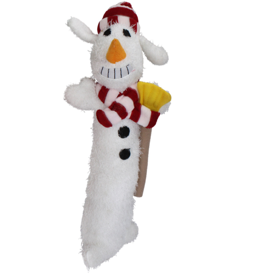 Loofa Snowman Dog Toy, Loofa dog toys, christmas dog toys, Pet Essentials Warehouse