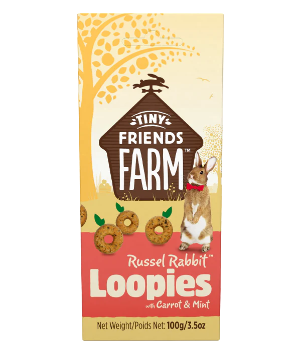 Tiny Friends Farm Russel Rabbit Loopies, Loopies treat for rabbits, Pet Essentials Warehouse