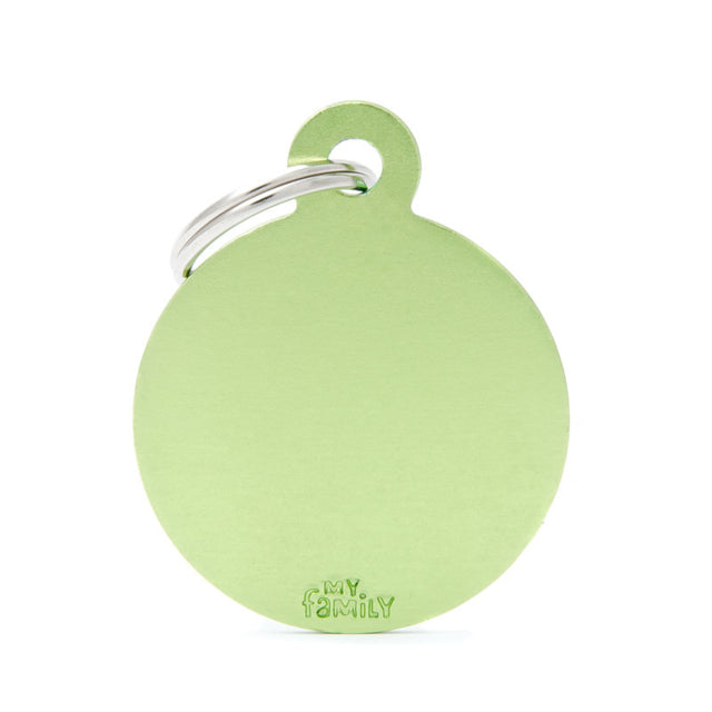 My Family Basic Circle Lime Green Tag