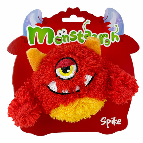 Monstaaargh Red Spike, Monstaargh dog toys, Monster dog toys, toys for dogs, pet Essentials Warehouse