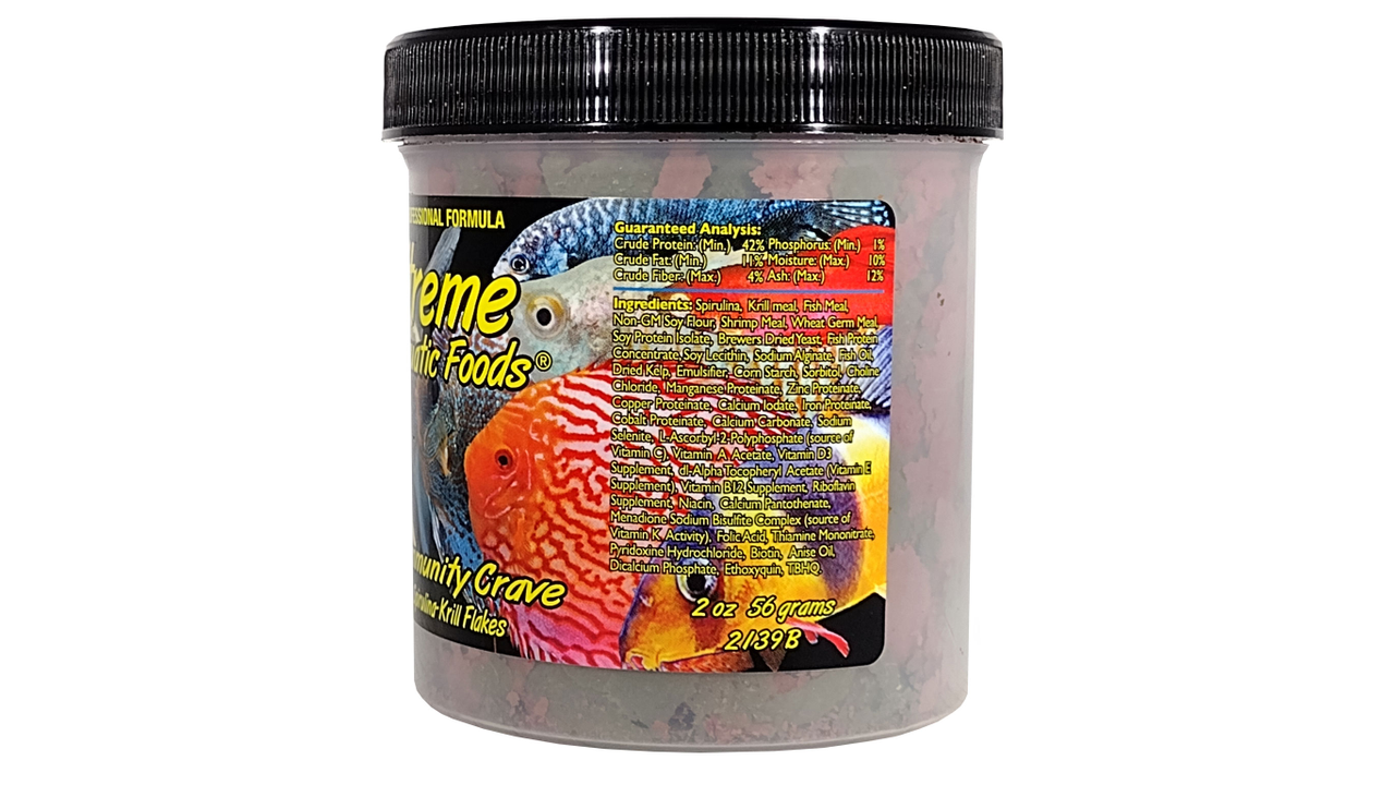 Xtreme Community Crave Flakes 56g ingredients, Pet Essentials Warehouse, Xtreme Tropical Fish Flakes