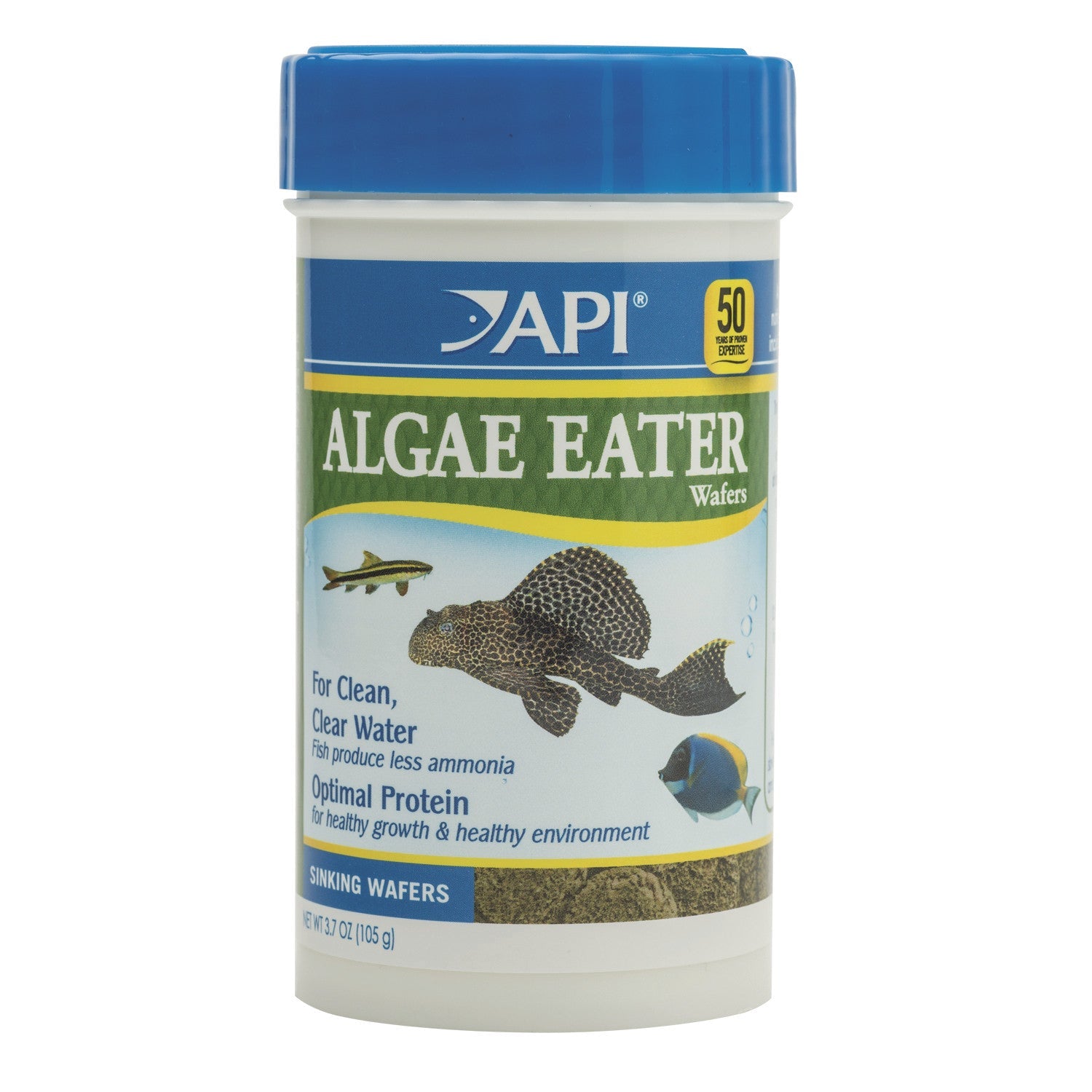 API Algae Eater Wafers 105g, Wafers for bottom feeders, Pet Essentials warehouse