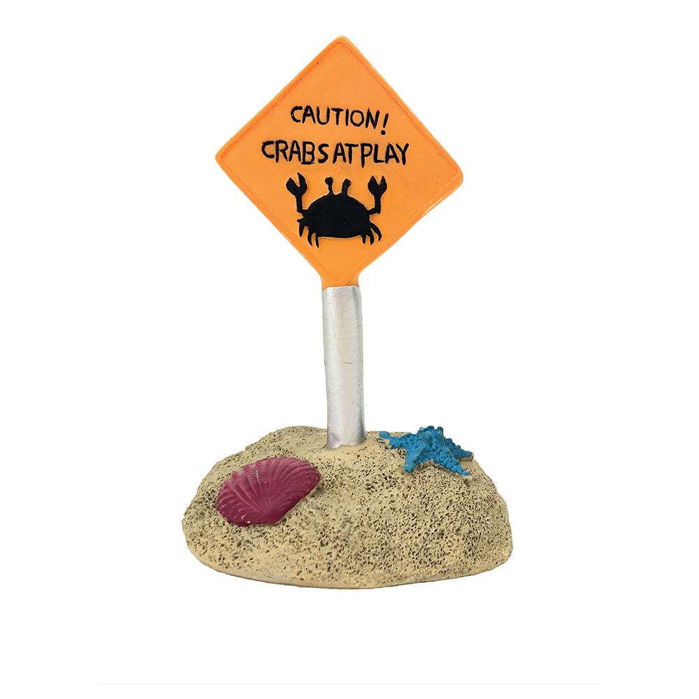 Aqua Care Ornament Mini Sign Crabs At Play, Crabs fish tank, fish tank signs, Pet Essentials Warehouse
