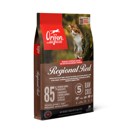 Orijen Regional Red Cat Food, Red Meat cat food, Venison cat food, Pet Essentials Warehouse