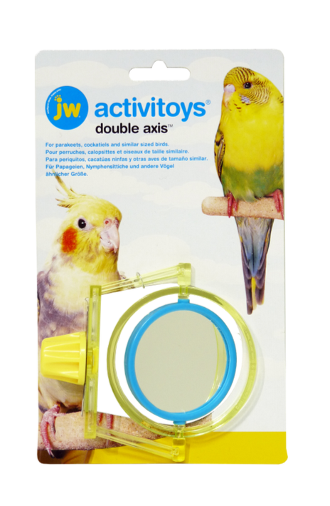 JW ActiviToy Double Axis Bird Toy, Bird Toys, Toys for birds, Mirror bird toys, Pet Essentials Warehouse