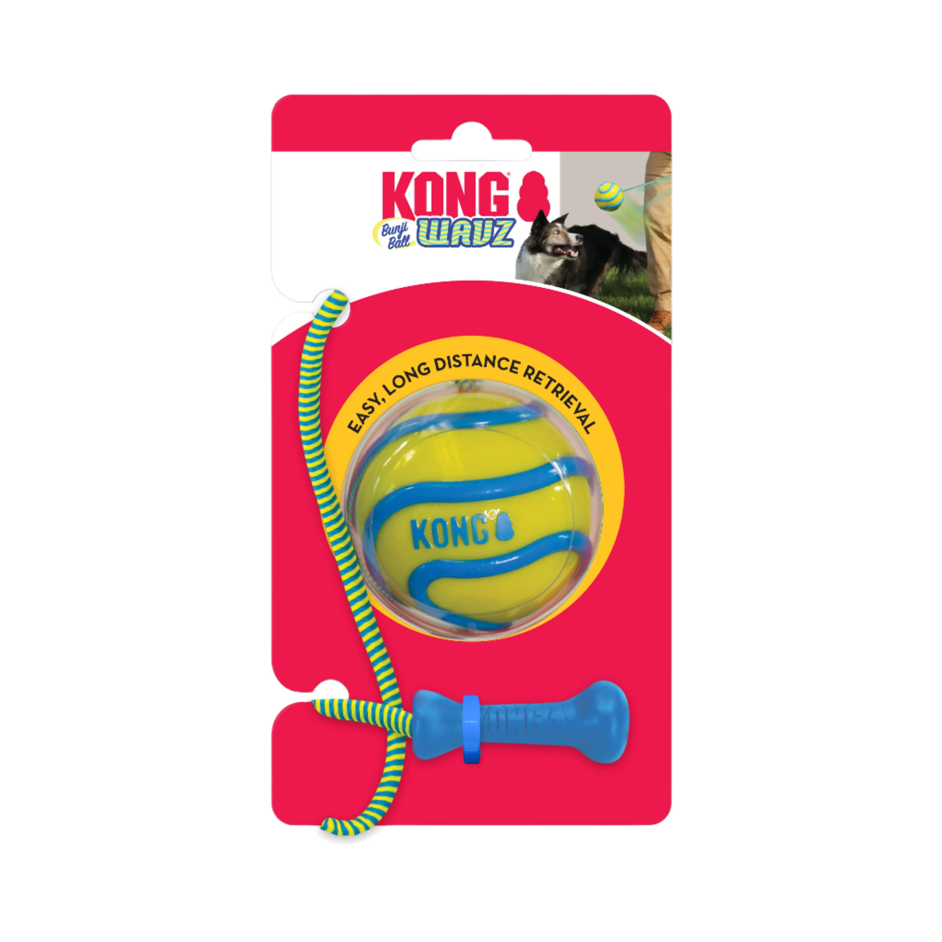 Kong Wavz Bunjiball Dog Toy