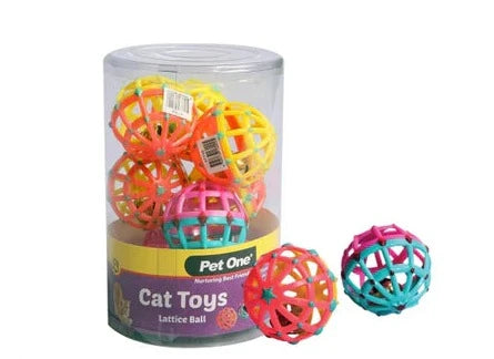 Pet One Cat Toy Lattice Ball Cat Toy, Cat Toys, Toys for cats, Pet Essentials Warehouse