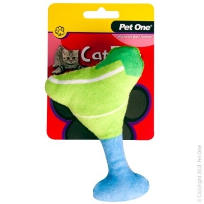 Pet One Cat Toy Plush Meowtini Green, Pet One cat toys, plush cat toys, Pet Essentials Warehouse