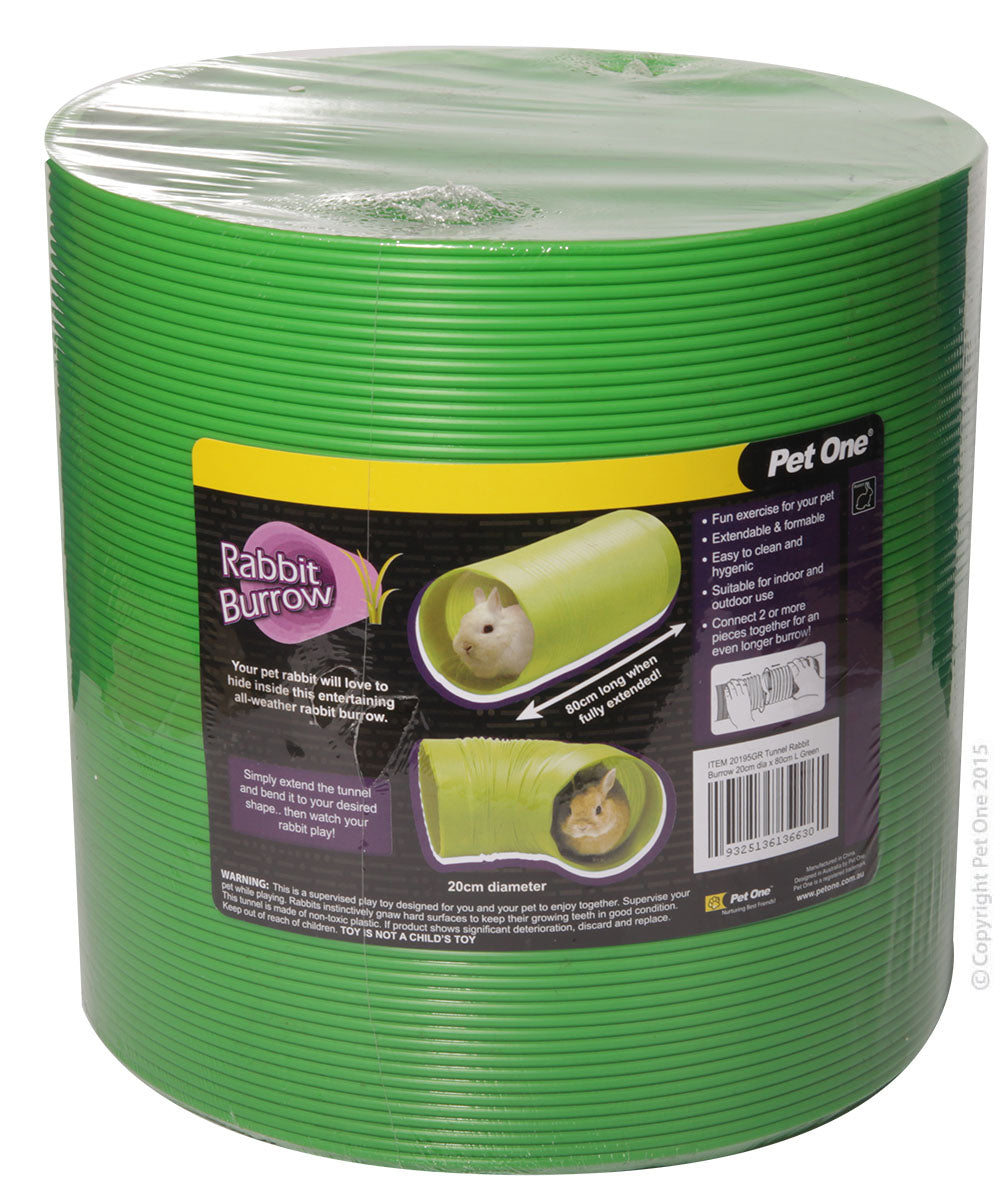 Pet One Critter Tunnel Small Green colour, pet essentials warehouse, mouse tunnel