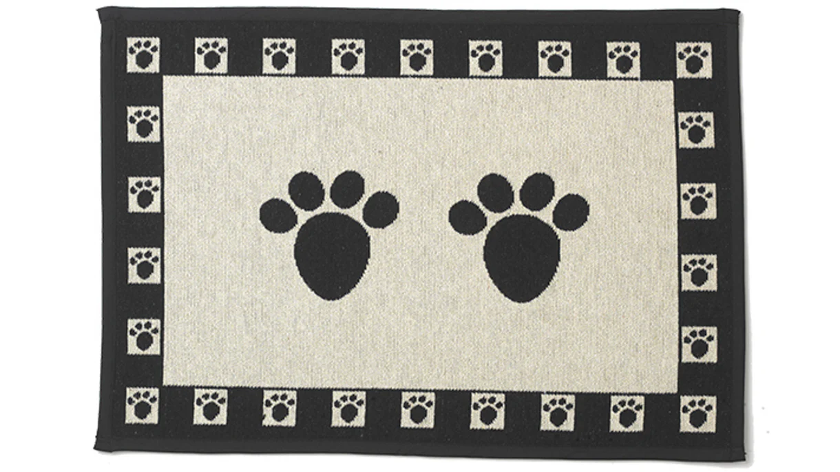 Placemat Tapestry Black Paws, Placemat for dogs, pet Essentials Warehouse