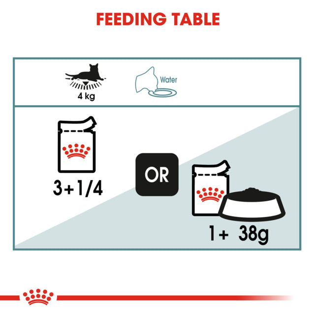 Royal Canin Hairball Care In Gravy, Feeding table, Pet Essentials Warehouse