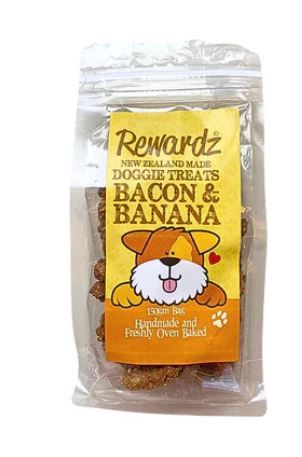 Rewardz Bacon & Banana Waffle, Dog Treats, Treats for dogs, Pet Essentials Warehouse
