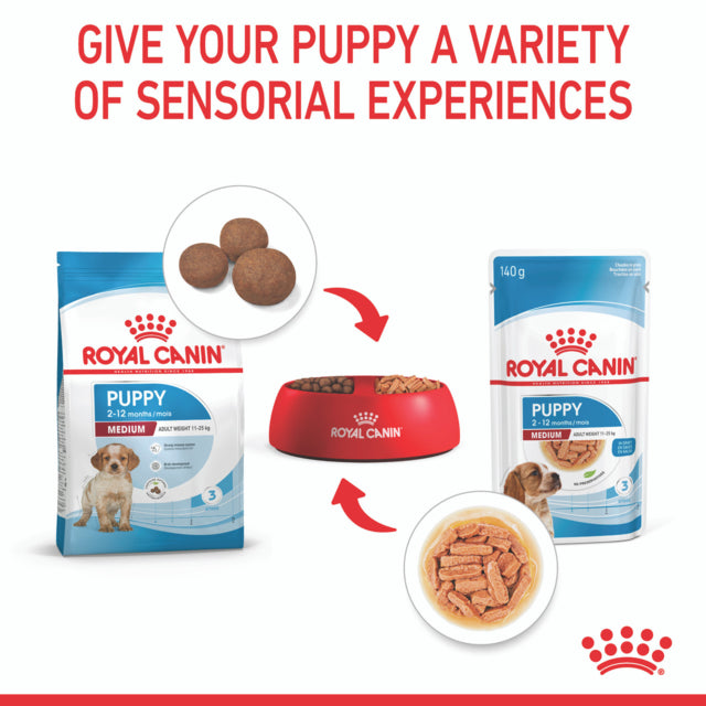 Royal Canin Medium Puppy Wet Food, Royal canin dog food, Pet Essentials Warehouse
