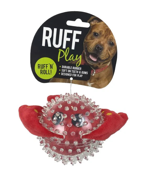 Ruff Play Plush Stingray Dog Toy, Plush ball dog toy, dog toys, ball dog toys, Pet Essentials Warehouse