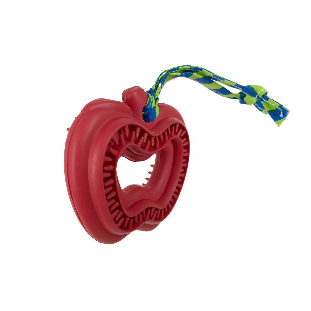 Ruff Play Rubber Dental Apple Dog Toys, Dental toys, puppy toys, Pet Essentials Warehouse