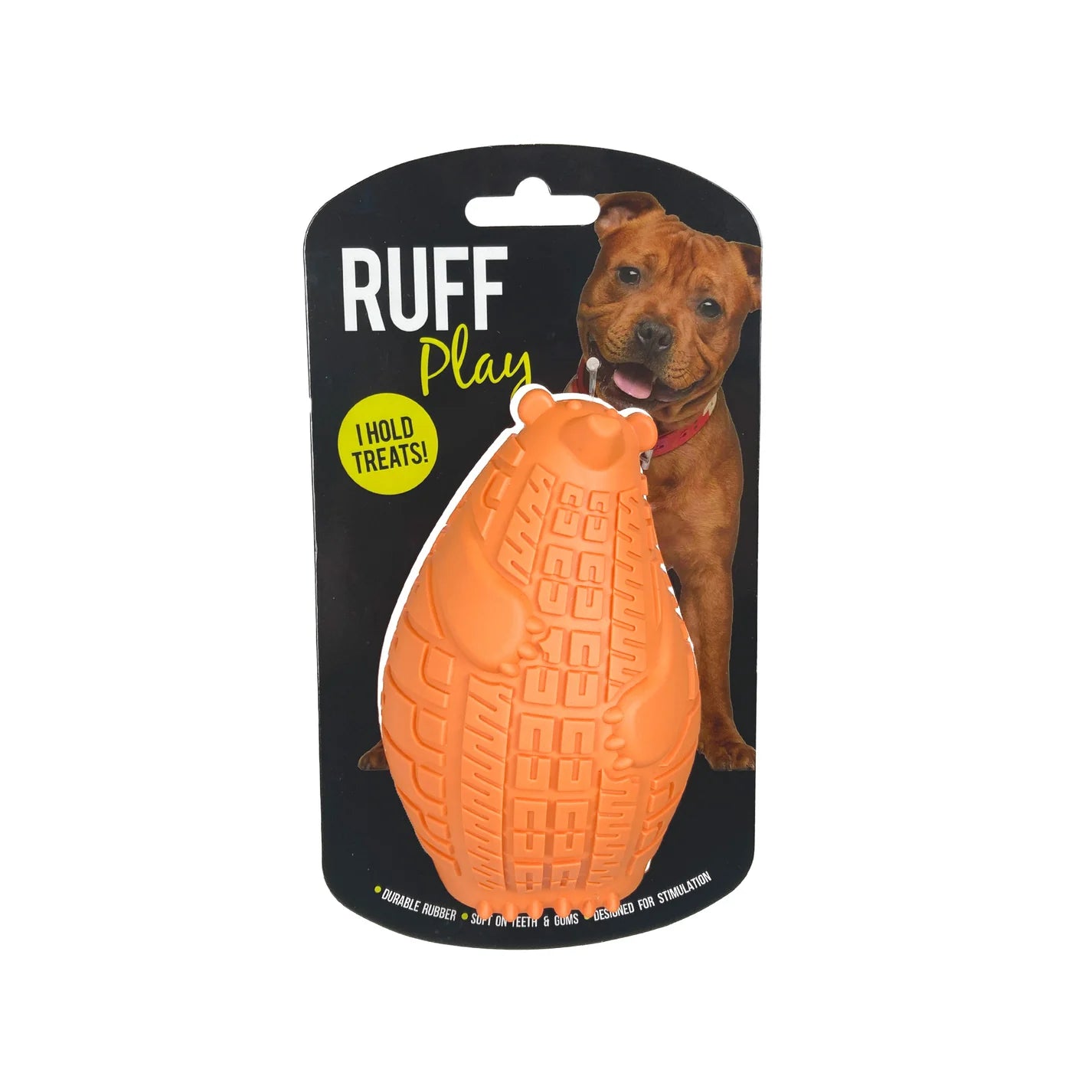 Ruff Play Treat Bear Dog Toy, Large, Bear, Pet Essentials Warehouse