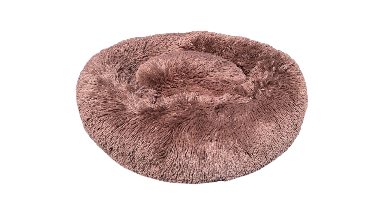 Brooklands Calming Pet Bed Cocoa, Calming bed, Calming bed for pets, round pet bed, calming for dogs, Pet Essentials Warehouse