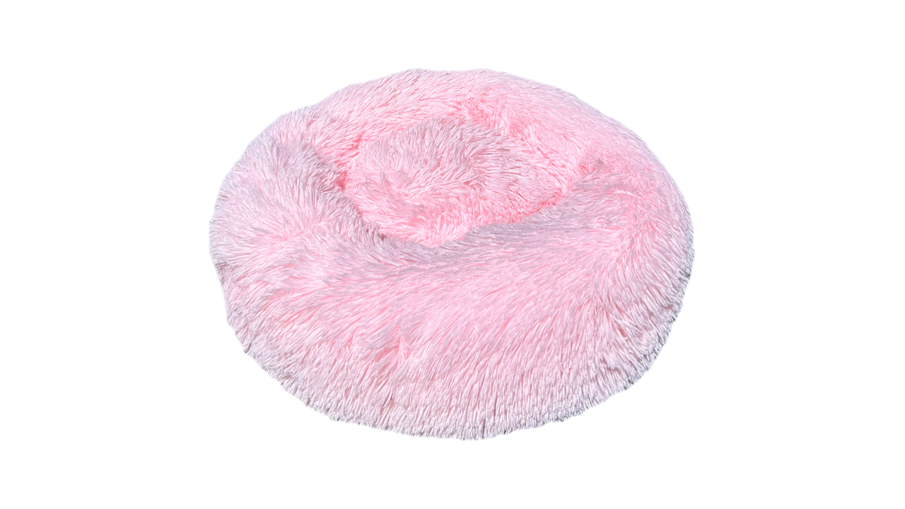 Brooklands Calming Pet Bed Candy Floss, Calming bed for cats and dogs, pink calming bed, round bed for pets, Calming bed for pets, Pet Essentials Warehouse