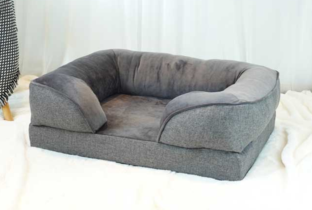 Brooklands Orthopedic Sofa Bed Grey, Beds for dogs, dog bedding, Orthopedic dog beds, Pet Essentials Warehouse