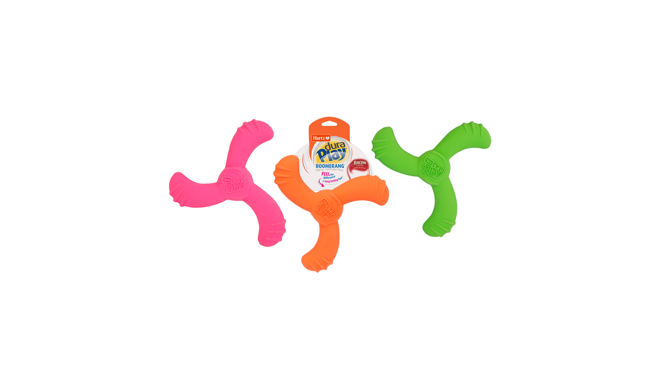 Dura Play Boomerang, indoor and outdoor play, Pet Essentials Warehouse