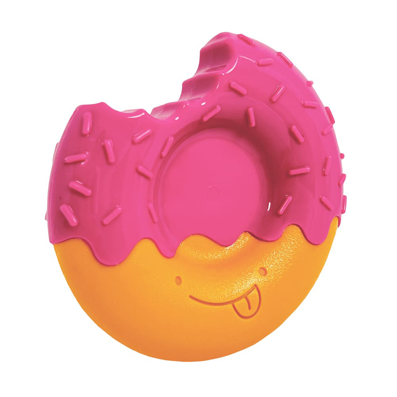 Nylabone Power Chew Donut Bacon Glazed, Pink donut for dogs, pet essentials Warehouse