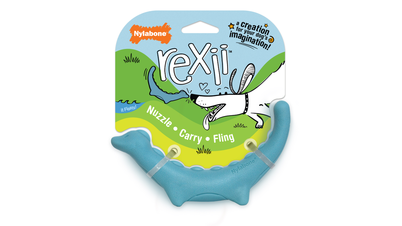 Nylabone Creative Play Rexii, Front Packaging, Pet Essentials Warehouse