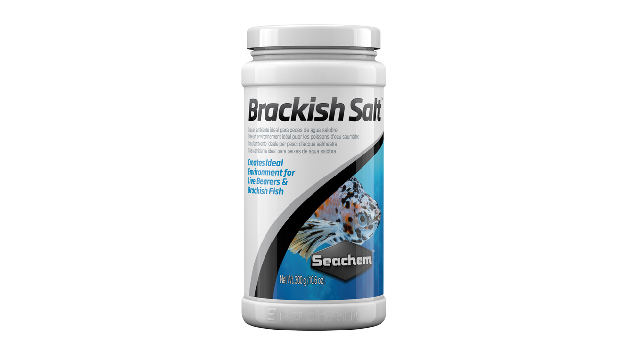 Seachem Brackish Salt 300g, salt for brackish aquarium fish, pet essentials warehouse