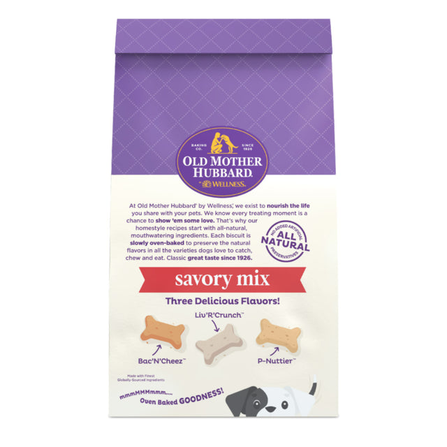 Old Mother Hubbard Savory Mix Mini Dog Treats, Savory Mix dog treats, Old Mother Hubbard treats, Treats for dogs, Baked Treats, Pet Essentials Warehouse