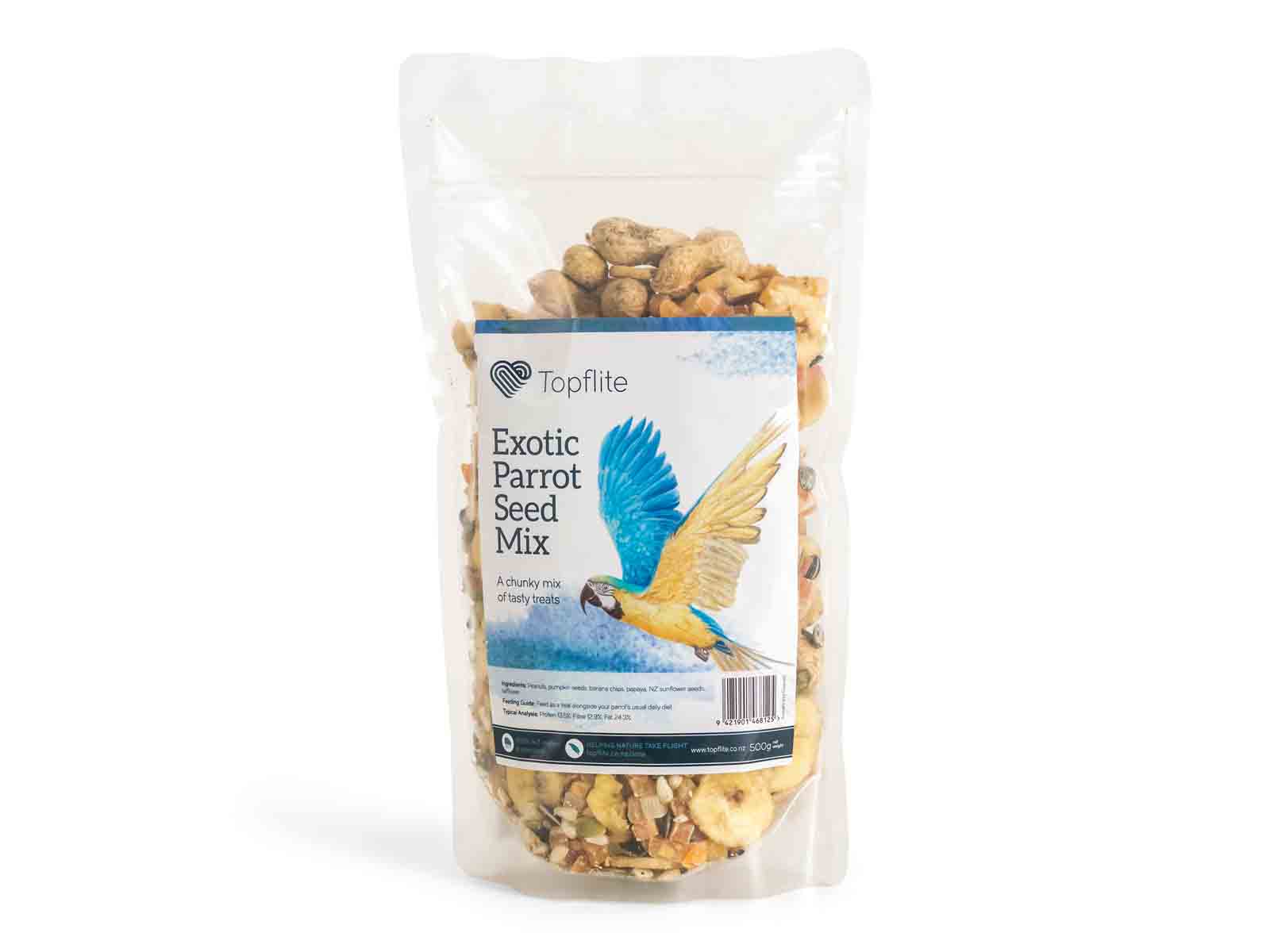 Topfilte Exotic Parrot Mix, Bag bird food, food for parrots, parrot food, Topfilte bird seed, Pet city, Pet Essentials Warehouse