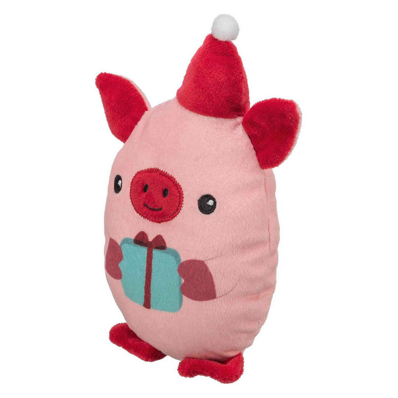 Trixie Christmas Plush Pig Dog Toy, Pig dog toys, Christmas  pig toys,Pet Essentials Warehouse