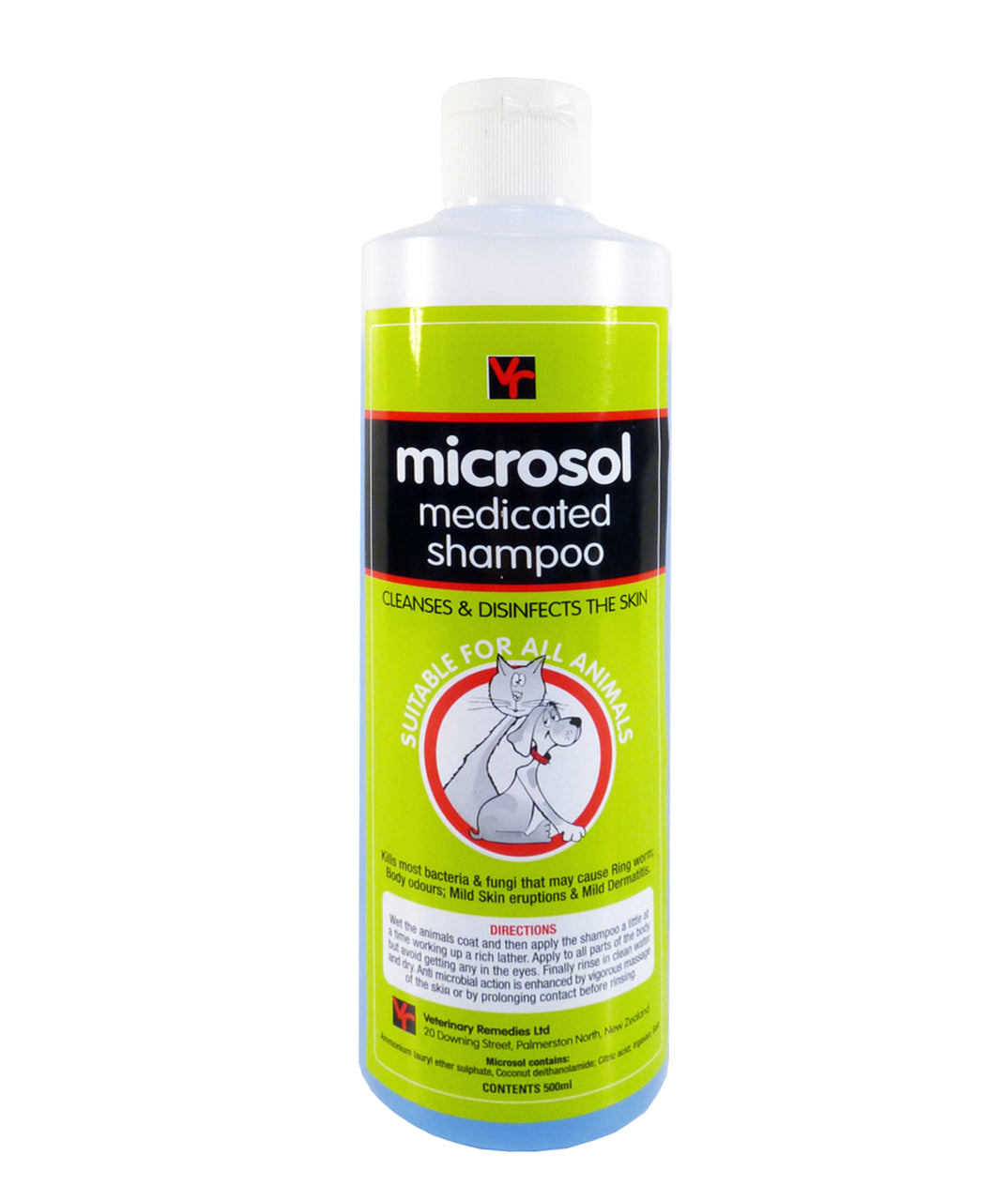 Vet Remedies Microsol Medicated Shampoo 500ml, Itchy shampoo, pet essentials warehouse