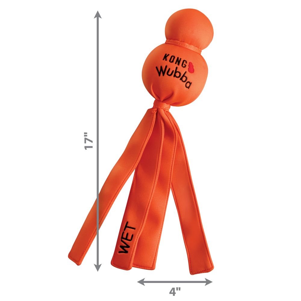 kong wet wubba orange, Kong Wubba Water XL orange, pet essentials warehouse,