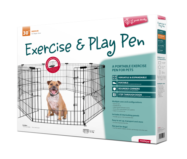 Yours Droolly Exercise Play Pen, Medium pen for dogs, Pet Essentials Warehouse
