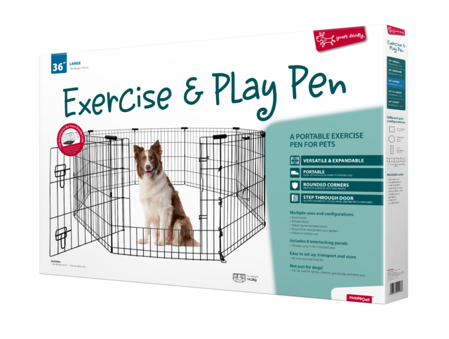 Yours Droolly Exercise Play Pen, Large exercise pen, Pet Essentials Warehouse
