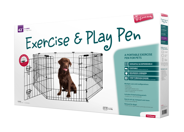 Yours Droolly Exercise Play Pen, XL play pen for dogs, Pet Essentials Warehousew