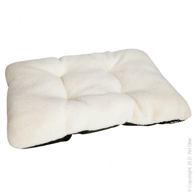 Pet One Cushion Rectangular Sheepskin Replica, Sheepskin bed, Dog Bed, Pet bedding for pets, Pet Essentials Warehouse