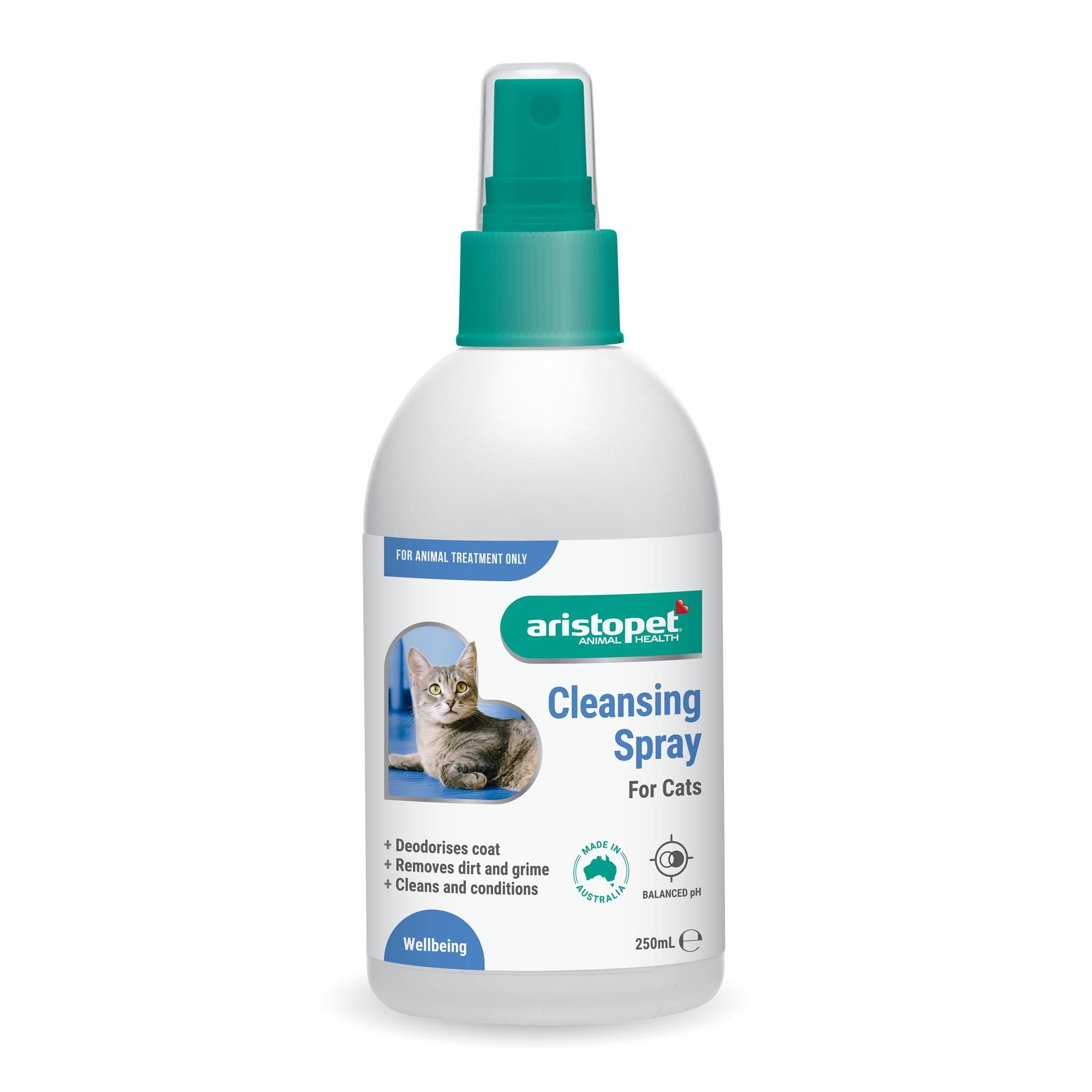 Aristopet Cleansing Spray Feline, Cleaning Spray for cat, Removes Dirt from cat fur, No wash for cats, Pet Essentials Warehouse