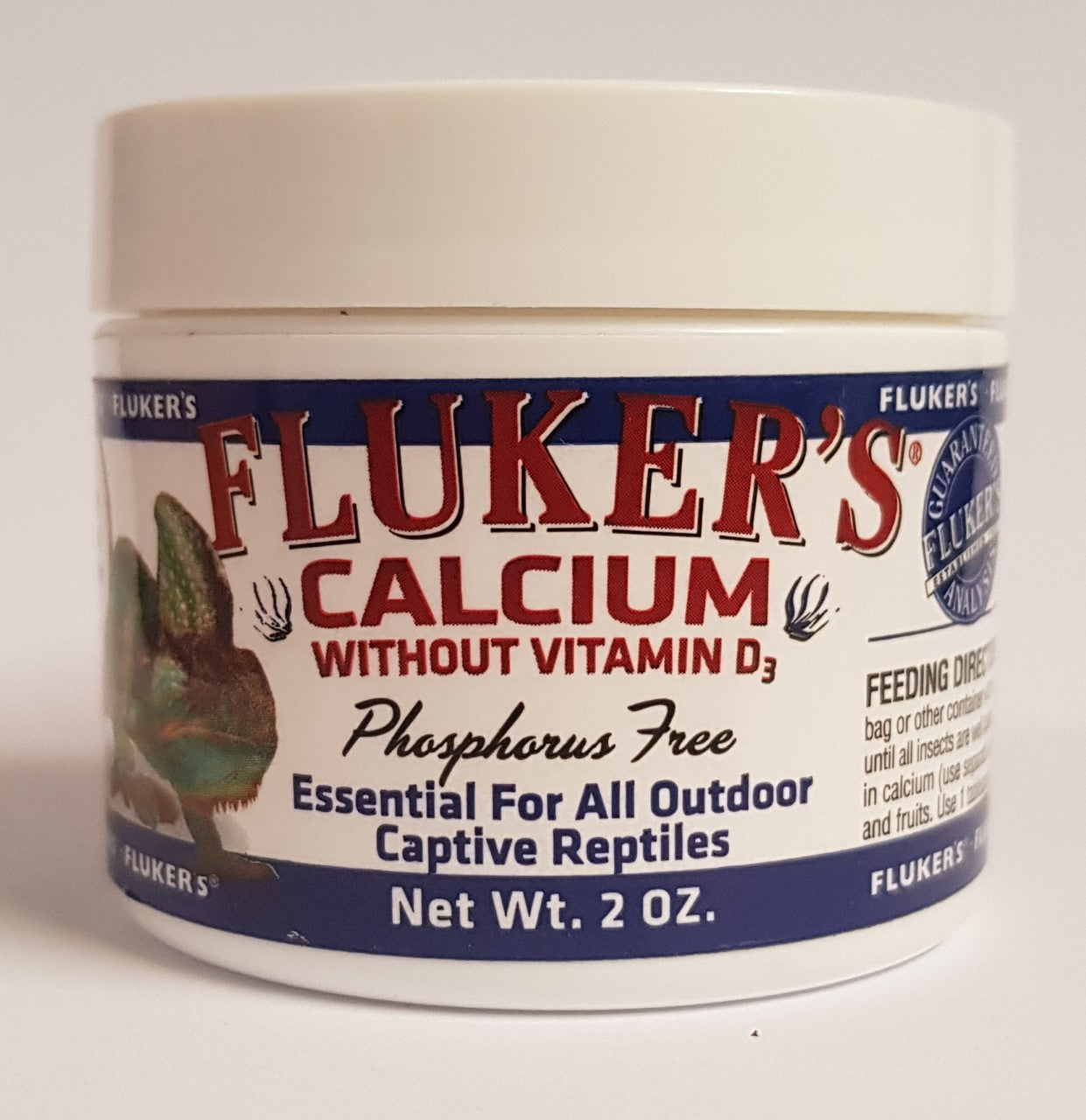 Fluker's Calcium Powder Without D3, Reptile Supplements, Flukers Supplements, Pet Essentials Warehouse