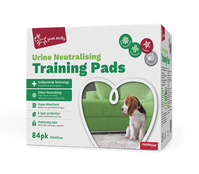 Yours Droolly Urine Neutralising Pads, 85 puppy pads, Pet Essentials Warehouse
