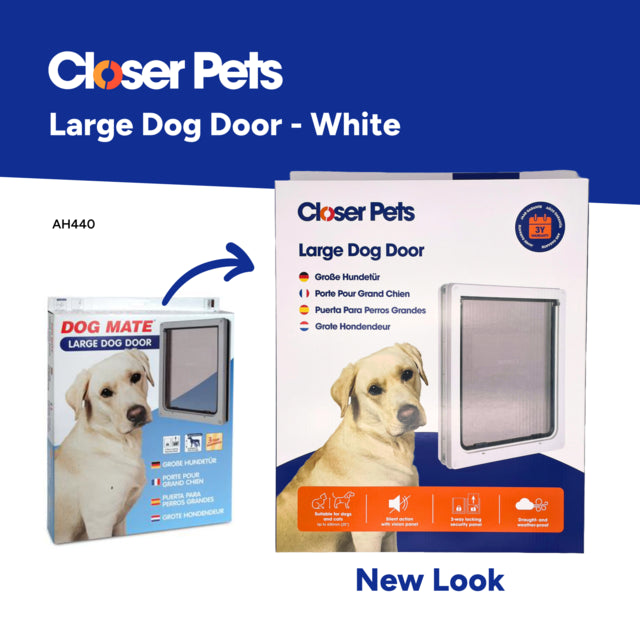 Closer Pets Wood Fitting Large Dog Door, Large dog doors, doors for dogs, Pet Essentials Warehouse