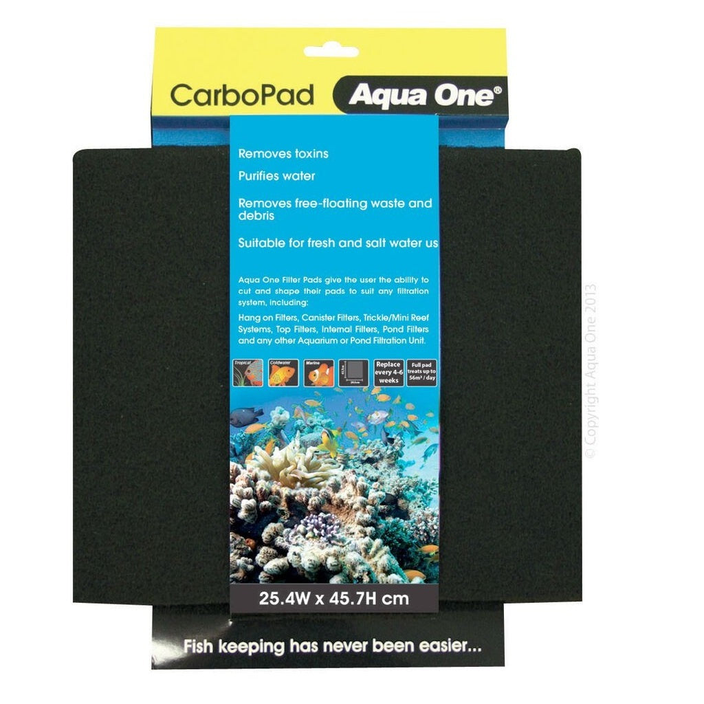 Aqua One Carbon Filter Pad, Filter Pads, Pet Essentials Warehoue