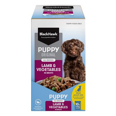 Black Hawk Puppy Lamb & Vegetables Medium to Large Breed Wet Dog Food, Puppy food, Wet puppy food, food for puppies, Black Hawk puppy food, all breeds puppy food, Pet Essentials