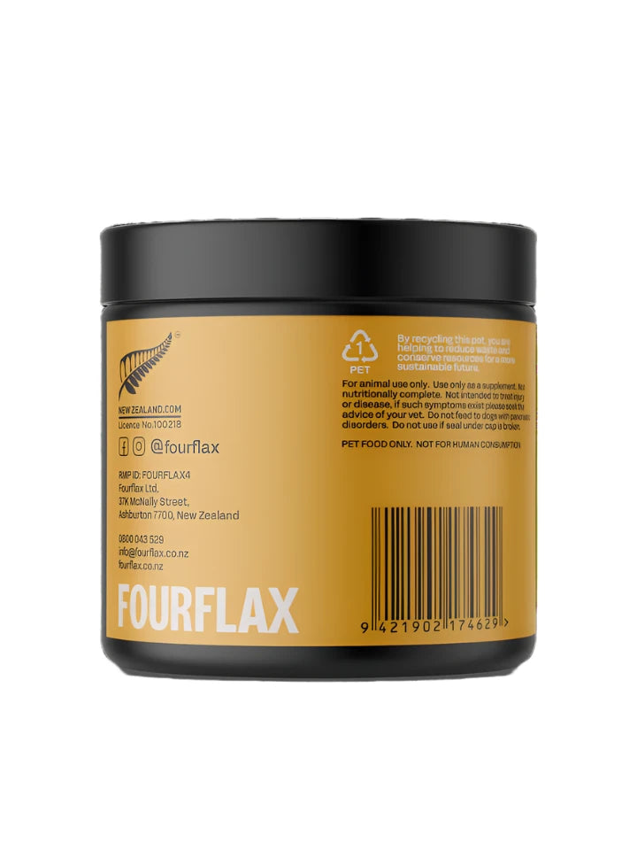 Fourflax Canine Mussel Powder, Dog Supplements, Bone and Joint care for dogs, Pet Essentials Warehouse